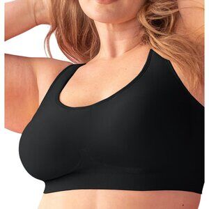 Shapermint Essentials Everyday Comfort Straps Wireless Shaping Bra Black Sz MED
